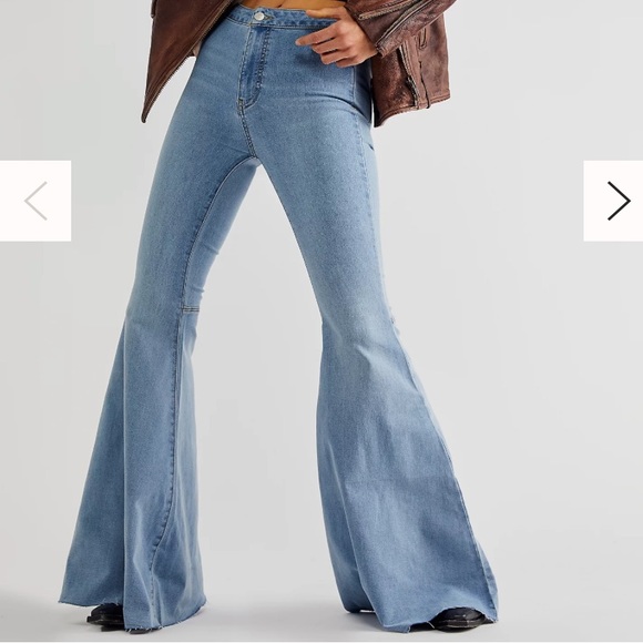 Free People Just Float On Flare Jeans - Picture 2 of 5
